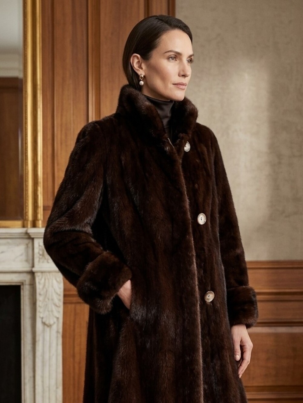 The Chas. V. Weise Co Brown Faux Fur Coat